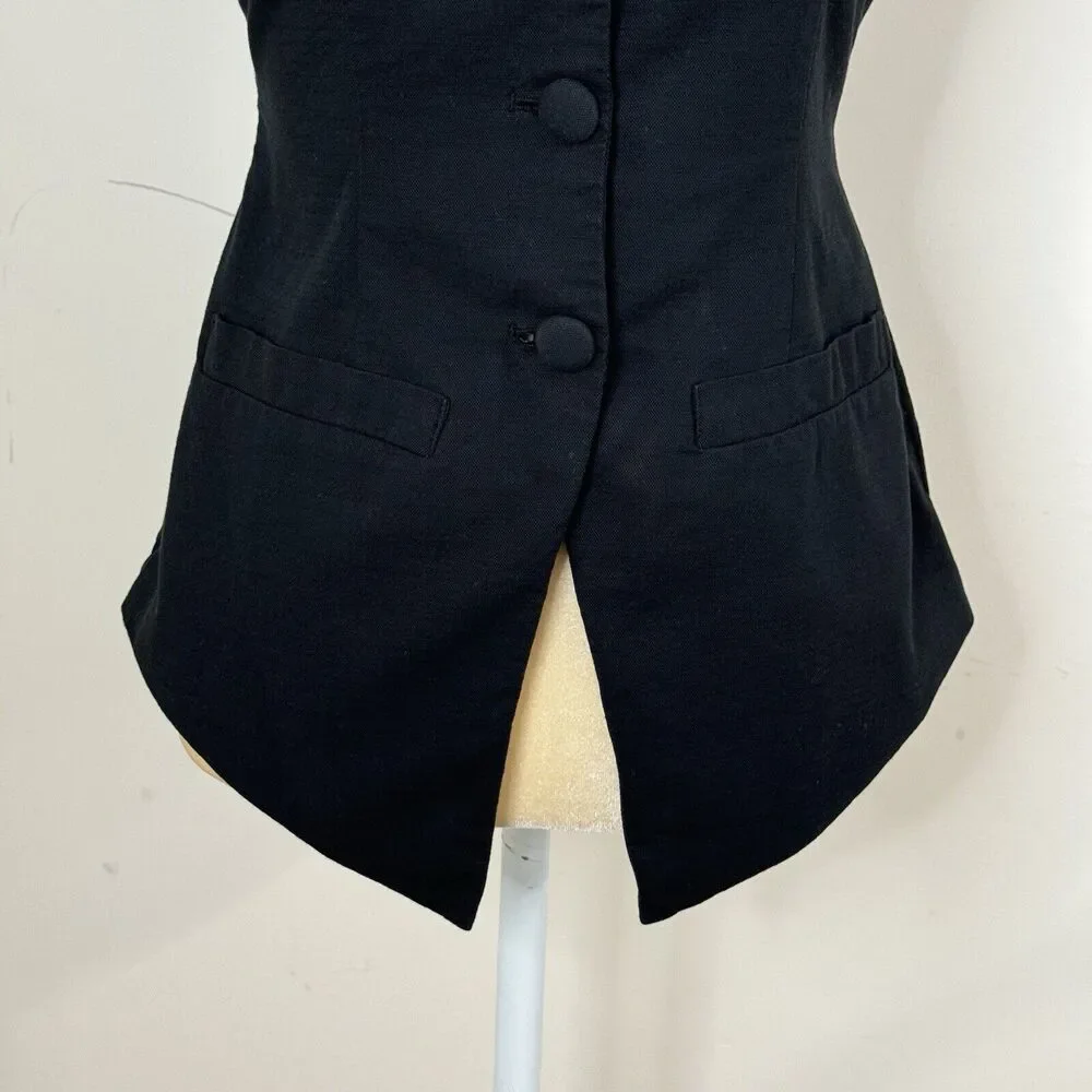 Elegant Black Women's Vest - Picture 6 of 12
